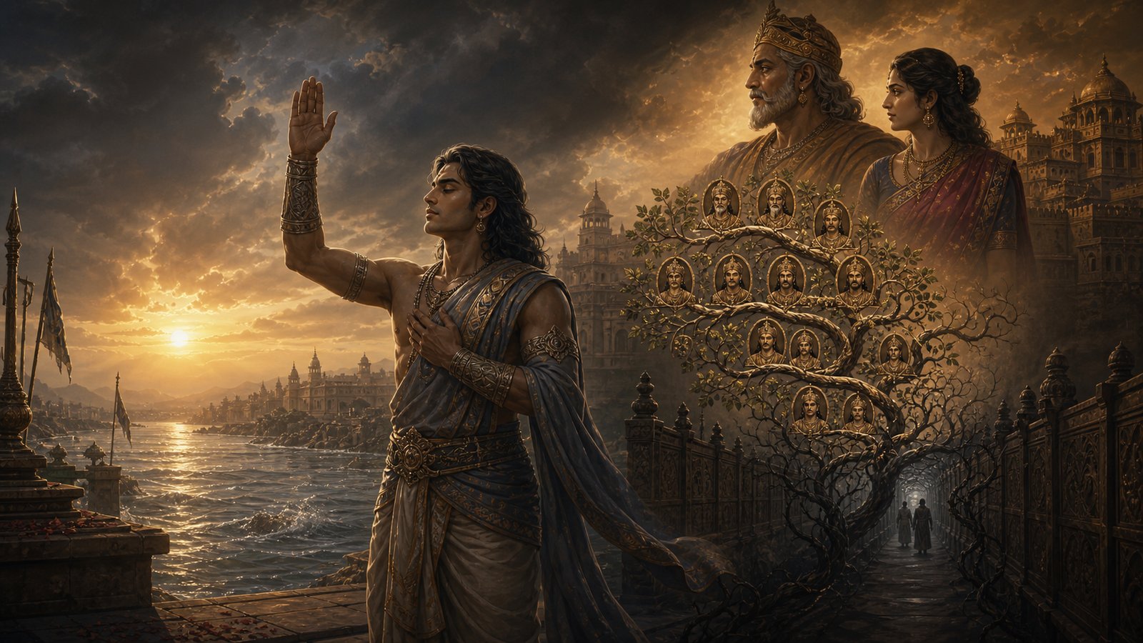 Shantanu watches Ganga drown their seventh son as river goddess fulfills curse of Vasus in Mahabharata